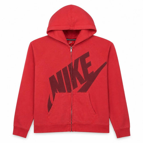 Nike Men's Red Full Zip Hoodie XL Graphic Sports Fleece