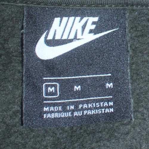 Nike Men's Green Pullover Graphic Hoodie Size M Fleece Sweater