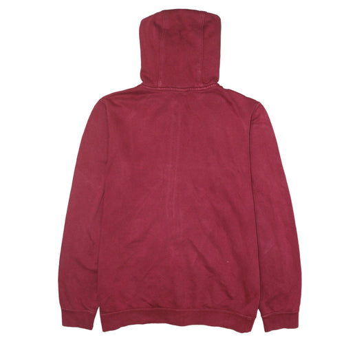 Nike Men's Red Full Zip Hoodie L Cotton Fleece Sweatshirt