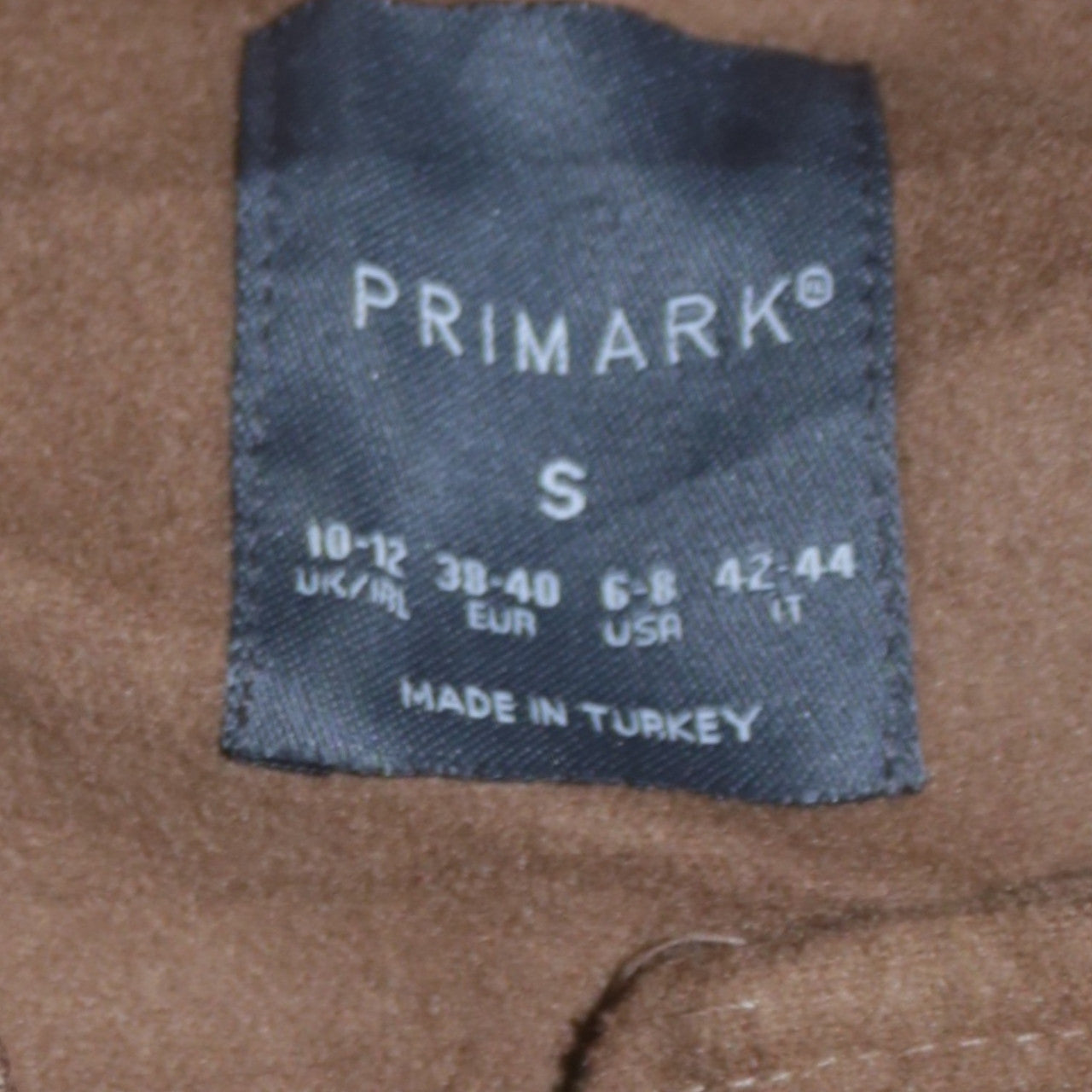 Primark Women Brown S Varsity Letterman Jacket LA Logo Lightweight