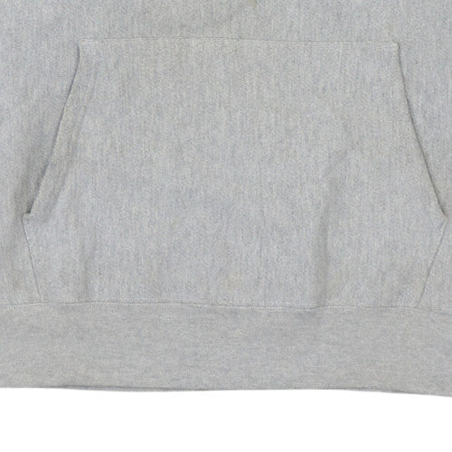 Champion Men's Grey Reverse Weave Pullover Hoodie XL Embroidered Logo