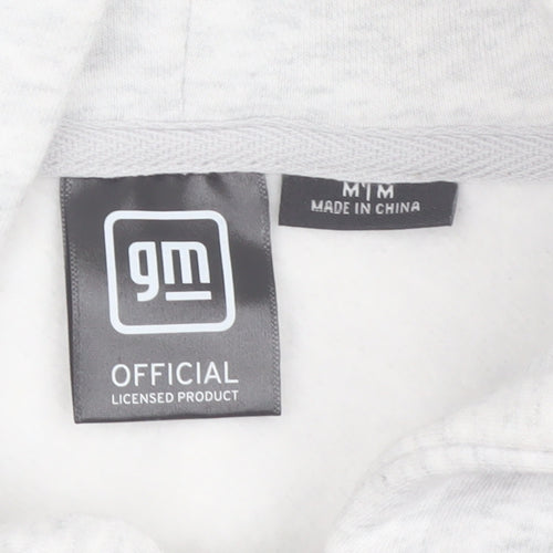 Chevrolet Men's Grey Full Zip Hoodie Medium GM Official Fleece