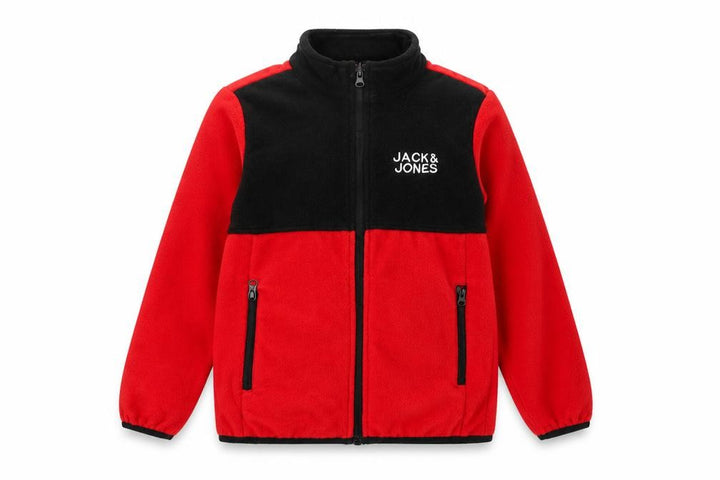 Jack & Jones Boys Red & Black Fleece Zip Jacket 12-13 Years