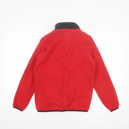 Jack & Jones Boys Red & Black Fleece Zip Jacket 12-13 Years