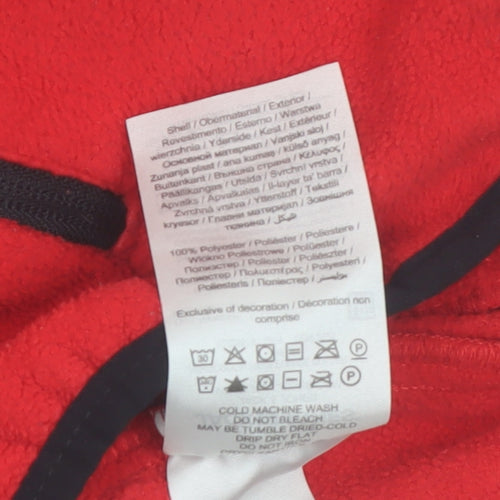 Jack & Jones Boys Red & Black Fleece Zip Jacket 12-13 Years