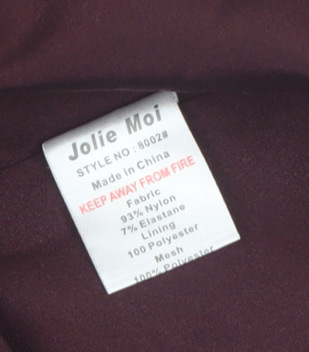 Jolie Moi Women’s Red Lace Fit & Flare Knee Length Dress Size 10