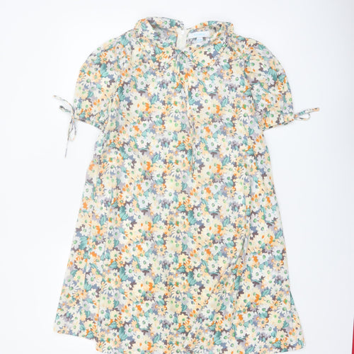 Blue Vanilla Women's Multicoloured Floral A-Line Dress UK 8