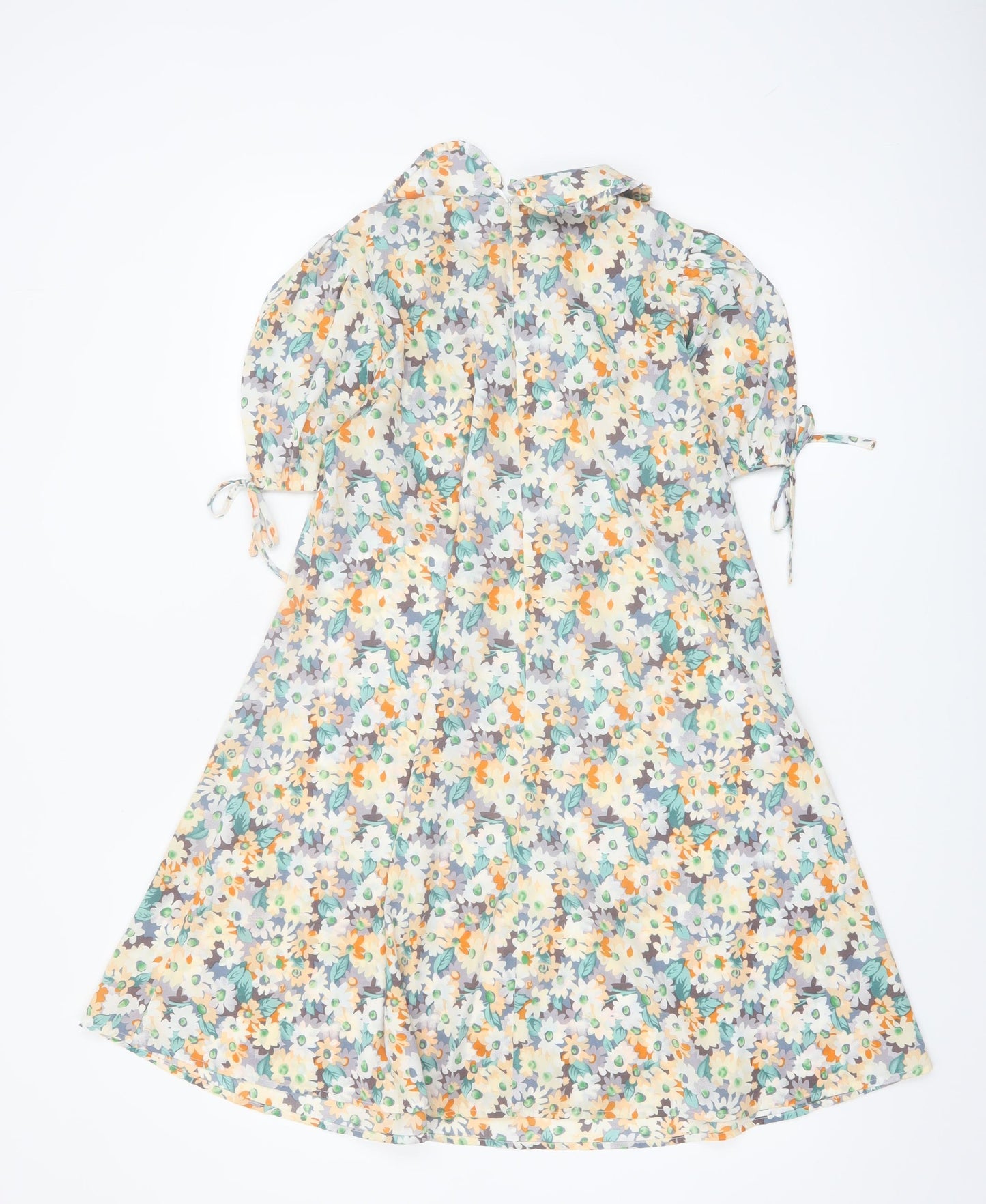 Blue Vanilla Women's Multicoloured Floral A-Line Dress UK 8
