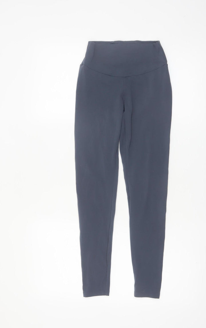 Oysho Women Black XS High Waist Sports Leggings Stretch Activewear