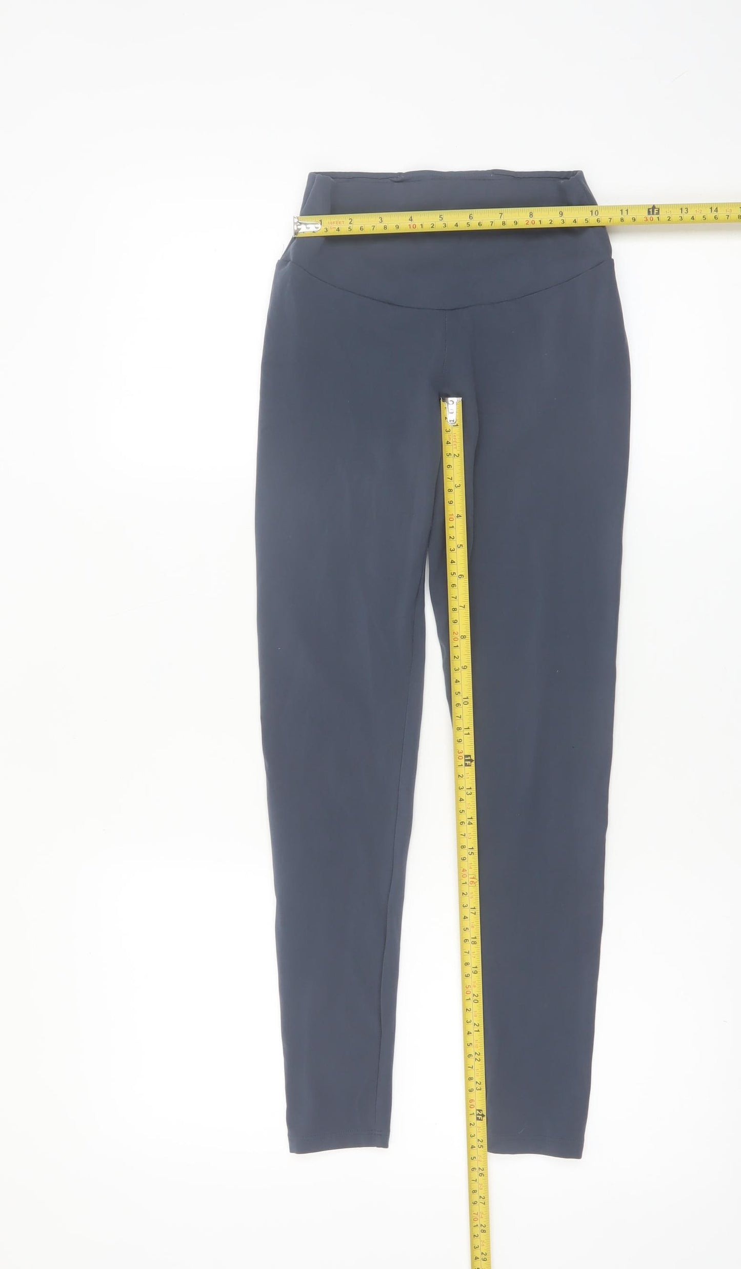 Oysho Women Black XS High Waist Sports Leggings Stretch Activewear