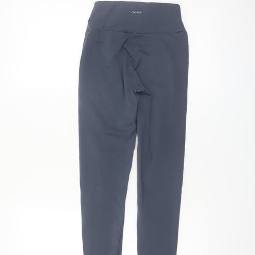 Oysho Women Black XS High Waist Sports Leggings Stretch Activewear