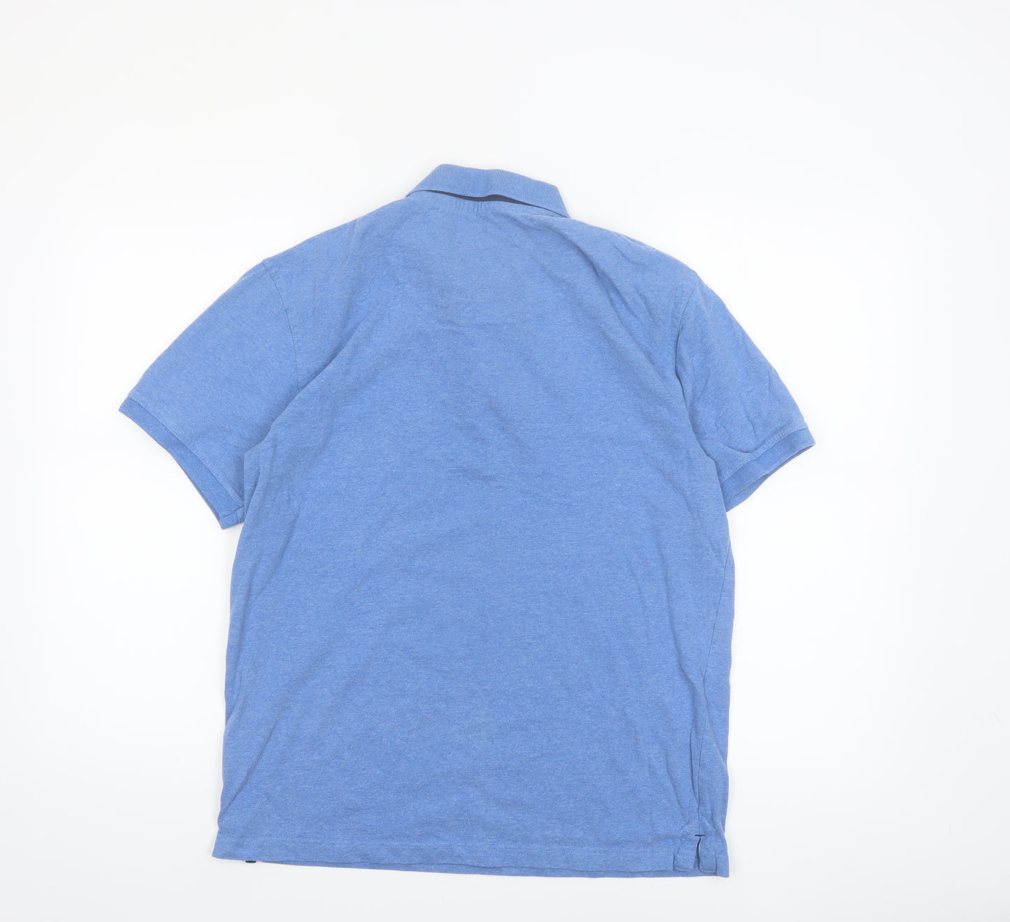 Raging Bull Men's Blue Cotton Polo Shirt Size M Short Sleeve
