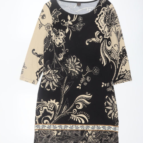 s.Oliver Selection Women’s Black Paisley Shift Dress Size 12