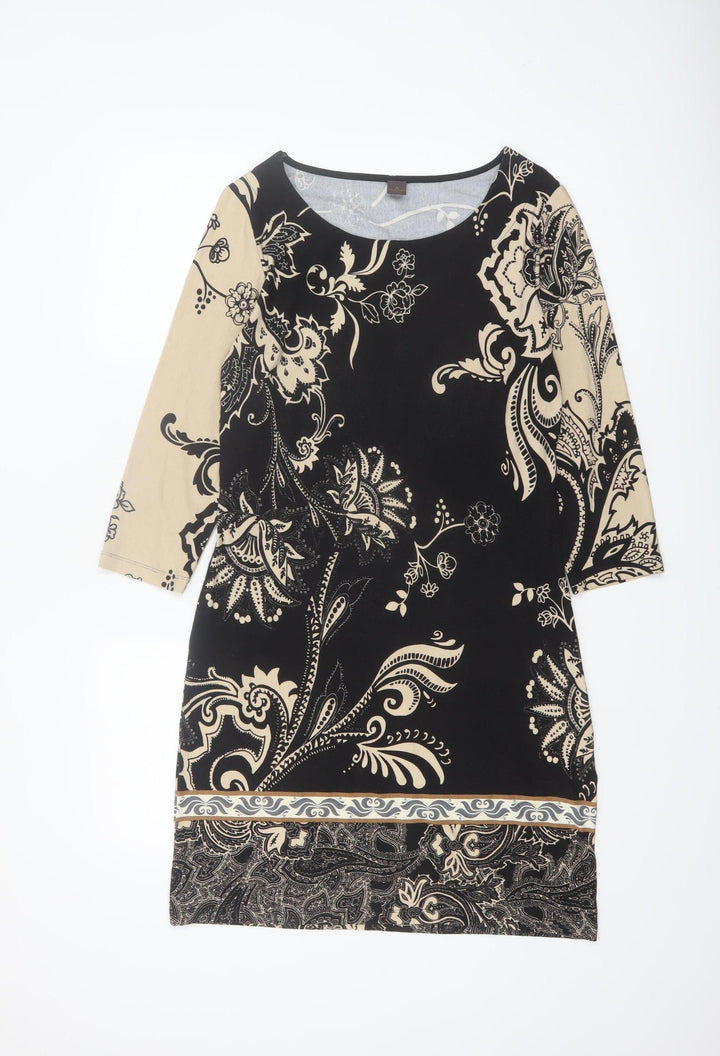 s.Oliver Selection Women’s Black Paisley Shift Dress Size 12