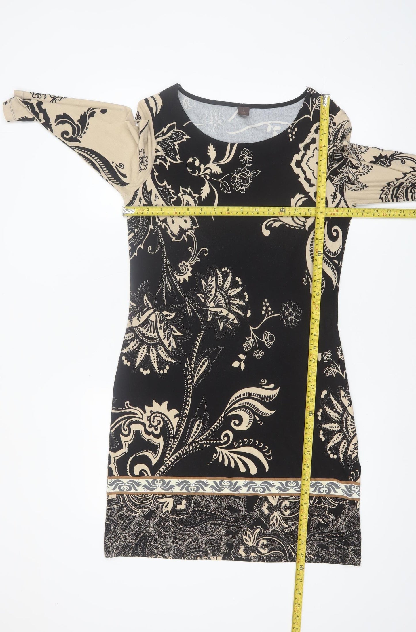 s.Oliver Selection Women’s Black Paisley Shift Dress Size 12