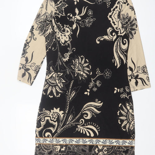 s.Oliver Selection Women’s Black Paisley Shift Dress Size 12