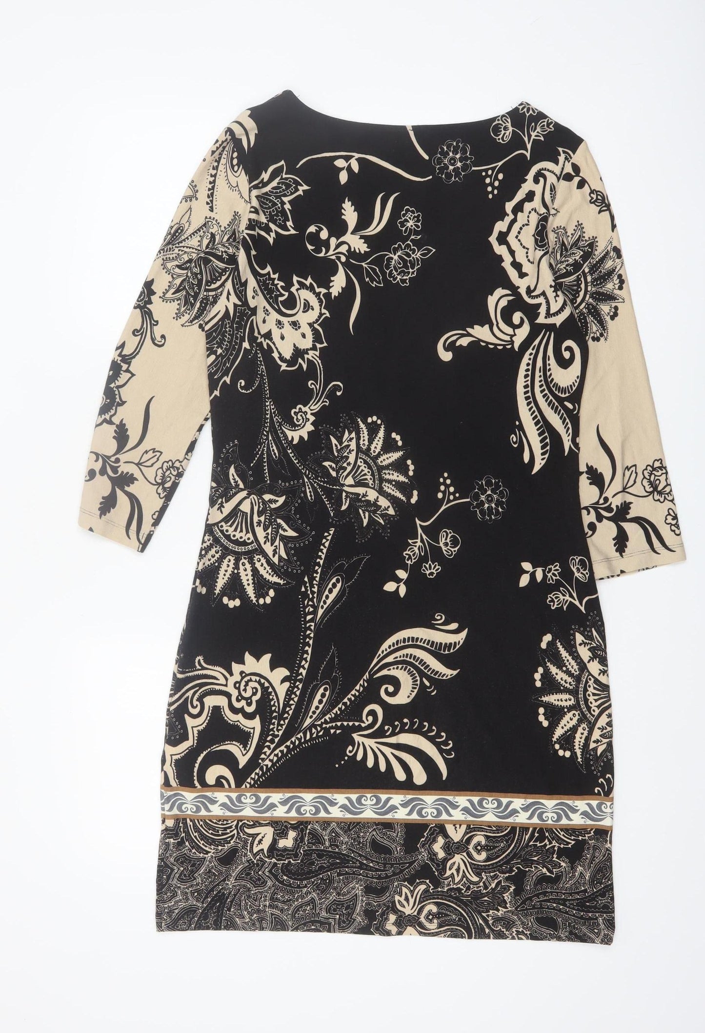 s.Oliver Selection Women’s Black Paisley Shift Dress Size 12