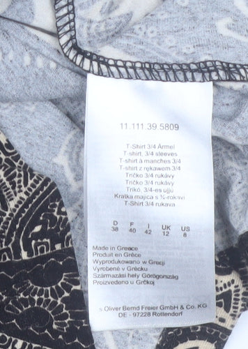 s.Oliver Selection Women’s Black Paisley Shift Dress Size 12