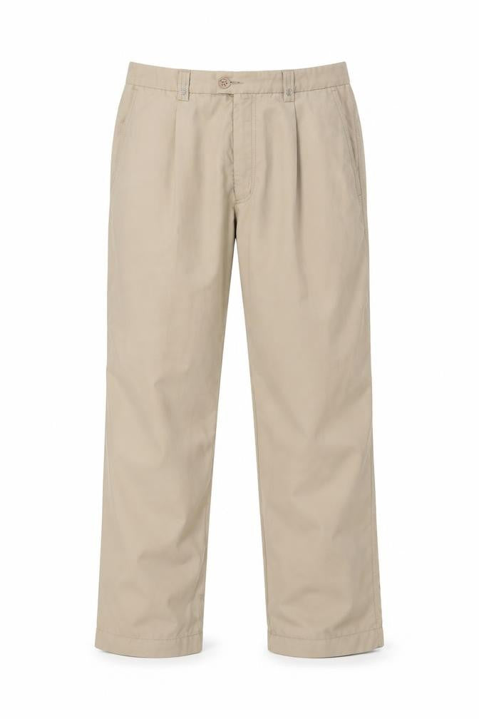 Kartel Men's Beige Chino Trousers 34S Regular Fit Lightweight