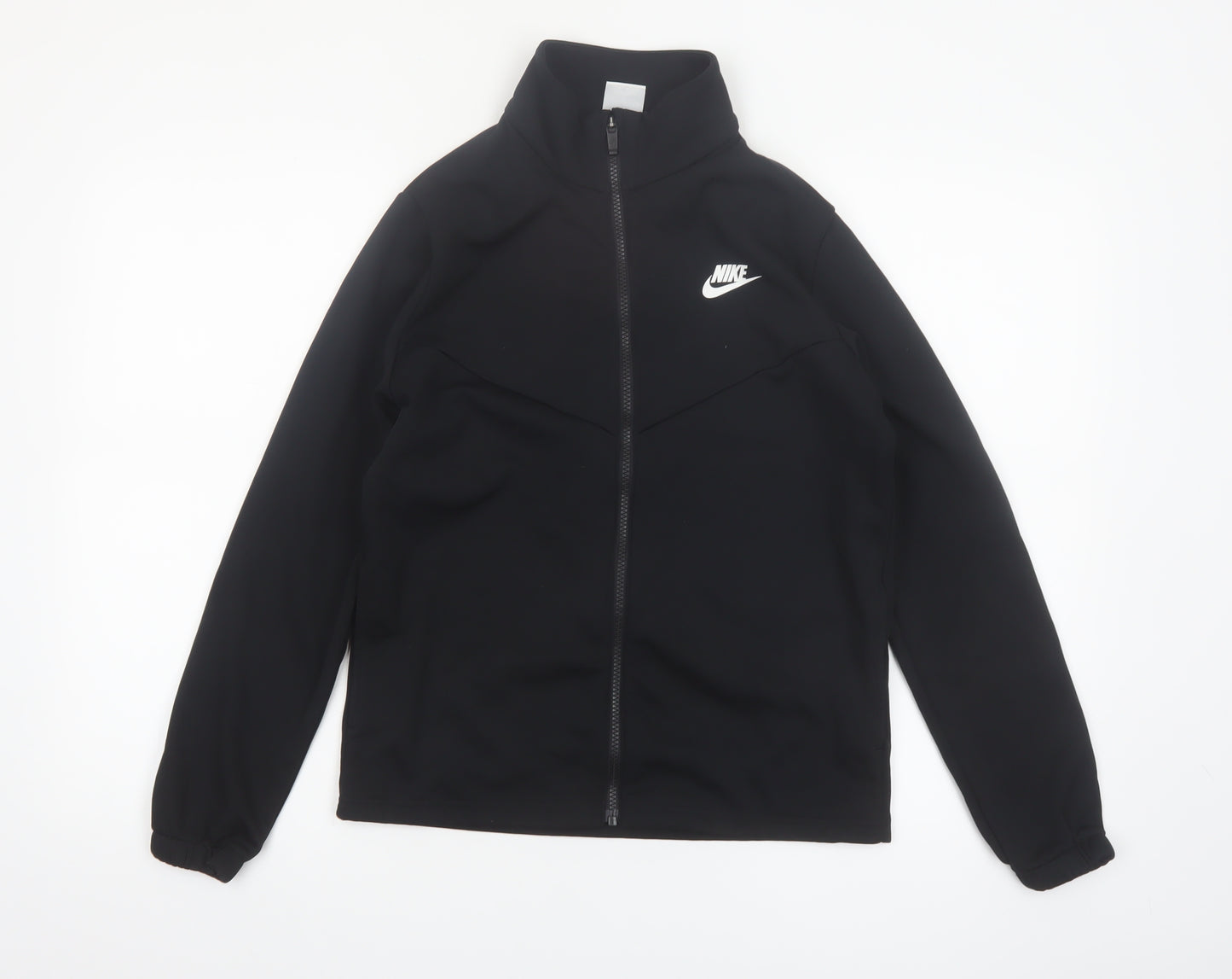 Nike Boys Black XL Track Jacket Full Zip Fleece Activewear Top