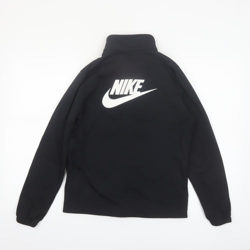 Nike Boys Black XL Track Jacket Full Zip Fleece Activewear Top