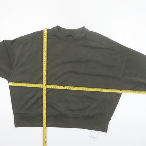 Dunnes Stores Women’s Green Relaxed Fit Active Pullover Sweatshirt Size 8