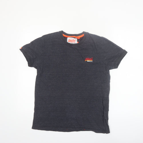 Superdry Men's Navy Blue Crew Neck Short Sleeve Cotton T-Shirt M