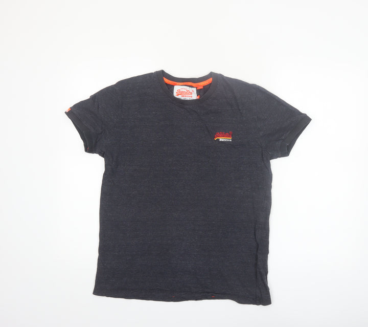 Superdry Men's Navy Blue Crew Neck Short Sleeve Cotton T-Shirt M