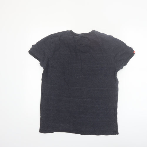 Superdry Men's Navy Blue Crew Neck Short Sleeve Cotton T-Shirt M