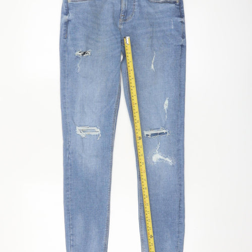 Denim Co Men's Blue Super Skinny Distressed Jeans W28 L32