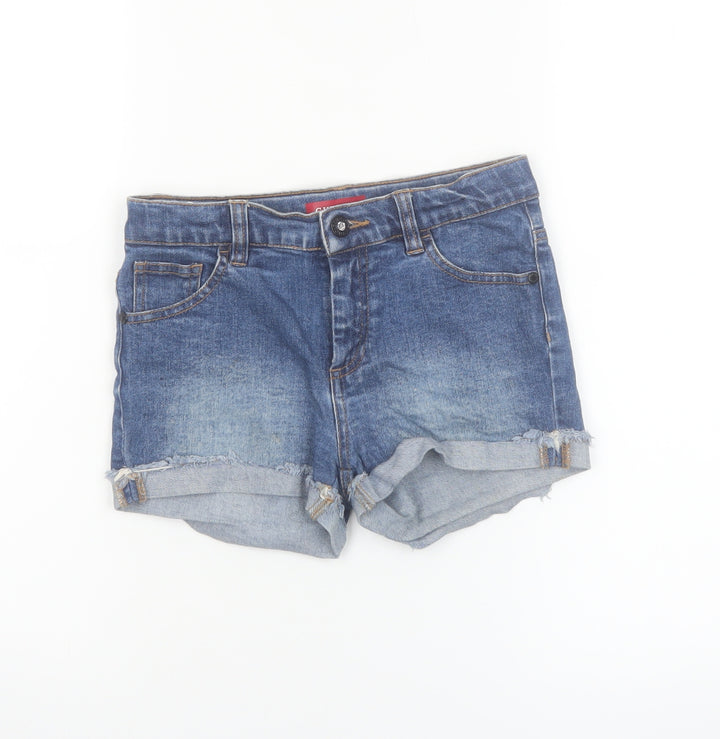GUESS Kids Girls Blue Denim Cut-Off Shorts Age 10 Years Distressed Style