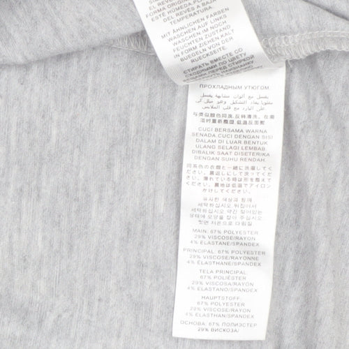 Lipsy Women Grey Open Front Mid-Length Jersey Coatigan UK 14