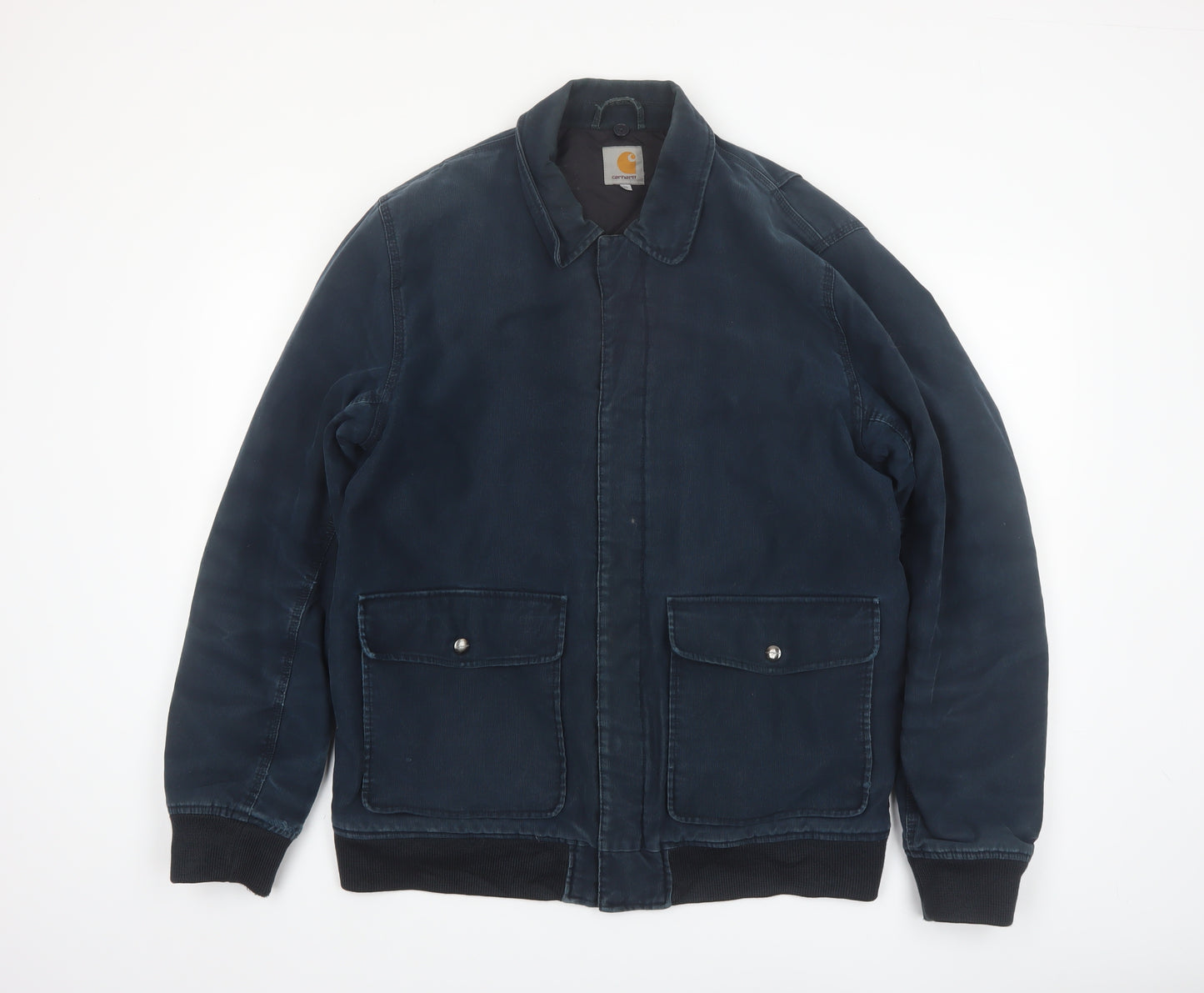 Carhartt Men’s Blue XL Monroe Bomber Jacket Cotton Workwear