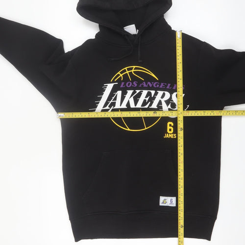 NBA Mens Black Los Angeles Lakers Hoodie Medium Pullover Graphic