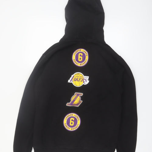 NBA Mens Black Los Angeles Lakers Hoodie Medium Pullover Graphic