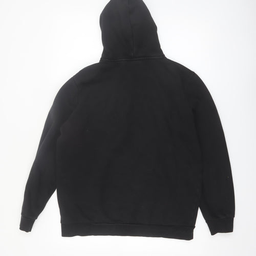 Puma Men's Black Pullover Hoodie Hoodie M Regular Fit Logo Sportswear