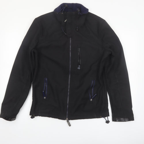 Superdry Men's Black Windtrekker Softshell Hooded Jacket M