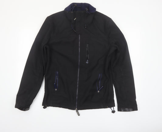 Superdry Men's Black Windtrekker Softshell Hooded Jacket M