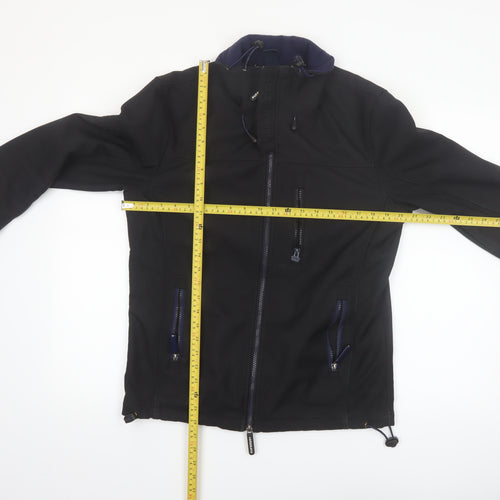 Superdry Men's Black Windtrekker Softshell Hooded Jacket M
