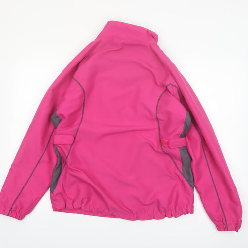 The Golf Co Women's Pink Windbreaker Jacket Size M Polyester