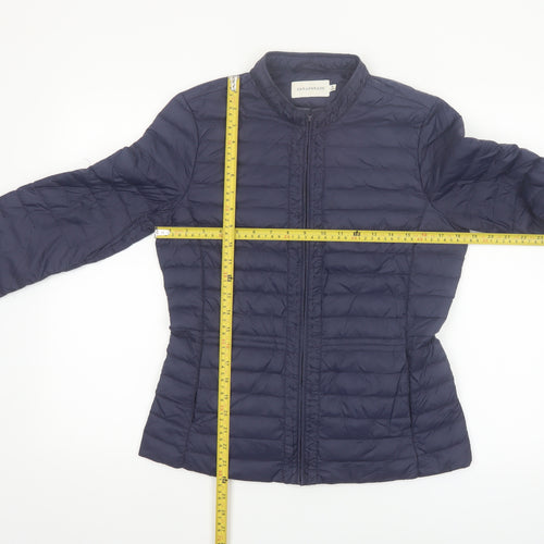 Paraphrase Women's Blue Quilted Down Puffer Jacket Size 12 M