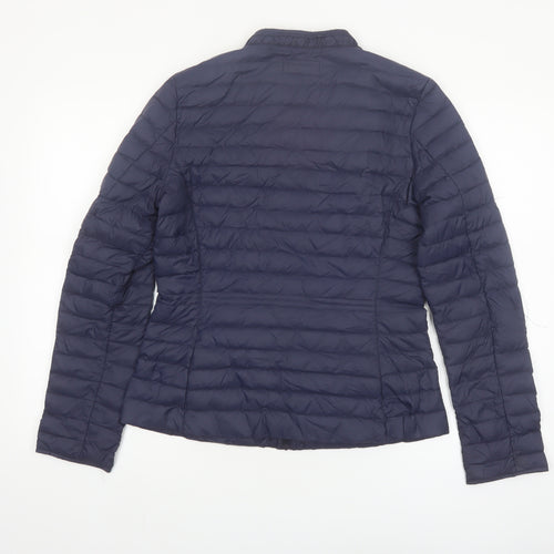 Paraphrase Women's Blue Quilted Down Puffer Jacket Size 12 M