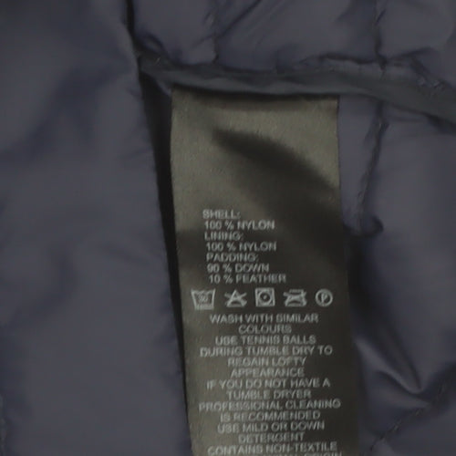 Paraphrase Women's Blue Quilted Down Puffer Jacket Size 12 M