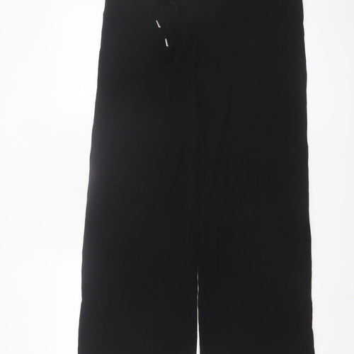 Marks and Spencer Per Una Black Wide-Leg Women's Trousers Size 12S
