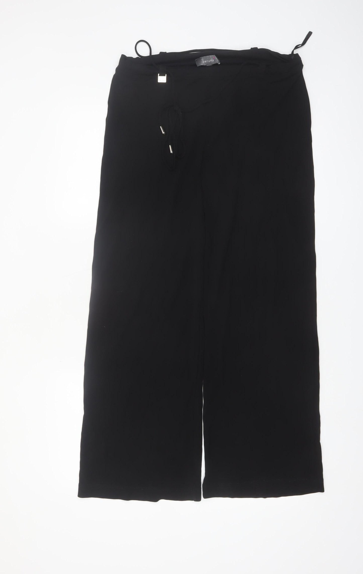 Marks and Spencer Per Una Black Wide-Leg Women's Trousers Size 12S
