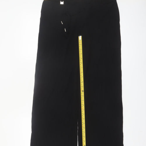 Marks and Spencer Per Una Black Wide-Leg Women's Trousers Size 12S
