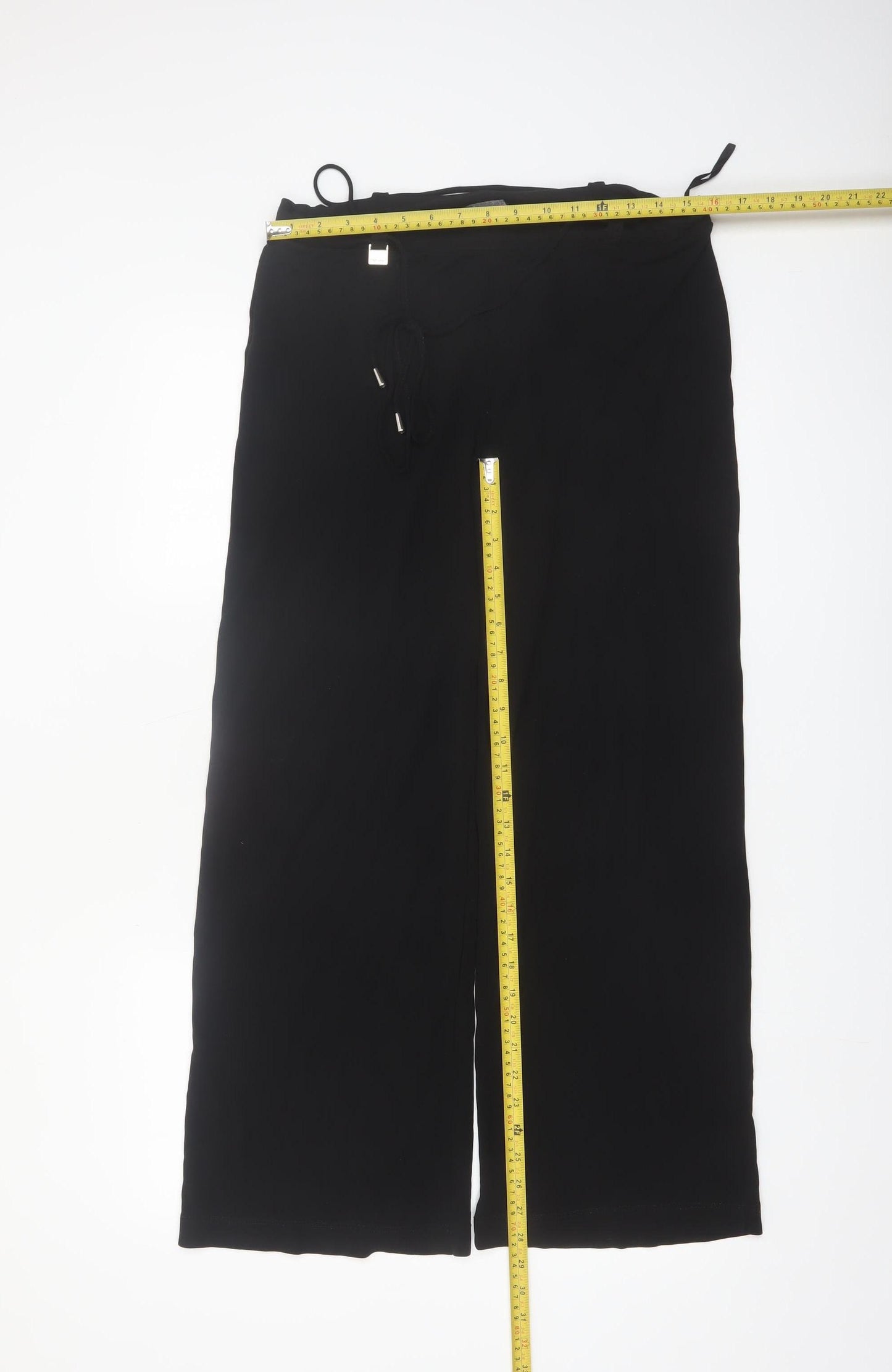 Marks and Spencer Per Una Black Wide-Leg Women's Trousers Size 12S