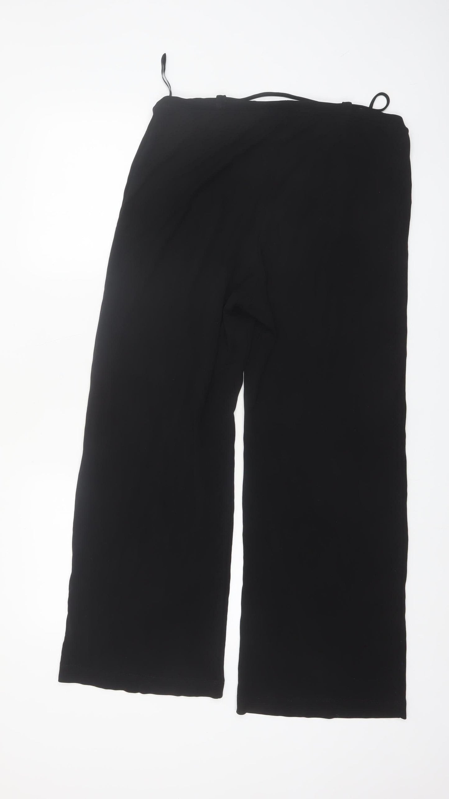 Marks and Spencer Per Una Black Wide-Leg Women's Trousers Size 12S