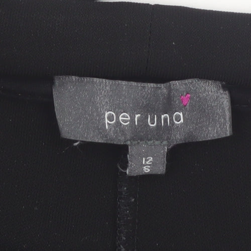 Marks and Spencer Per Una Black Wide-Leg Women's Trousers Size 12S