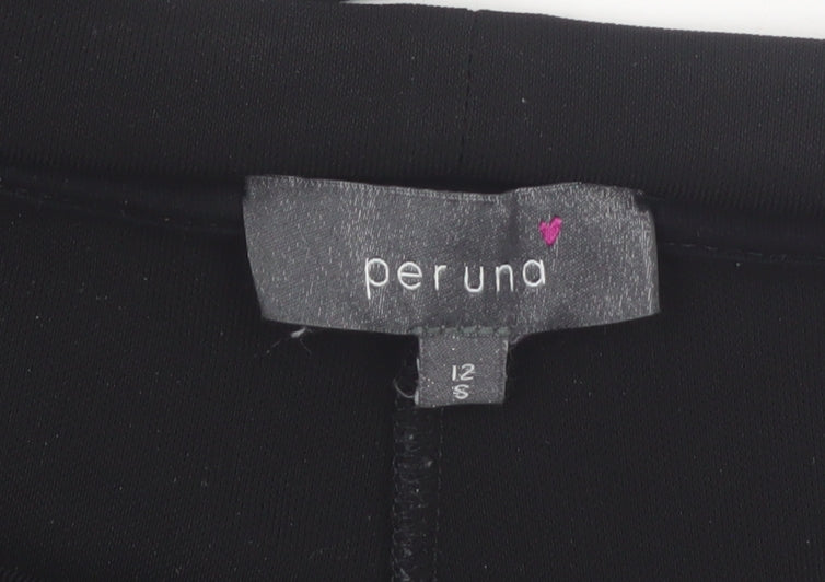 Marks and Spencer Per Una Black Wide-Leg Women's Trousers Size 12S
